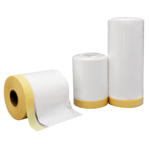 Pellicola Protettiva per Pittura d'Interni con Nastro Adesivo Integrato, Foglio Resistente a Polvere e Vernice per Lavori di Decorazione Domestica - Product Image 3