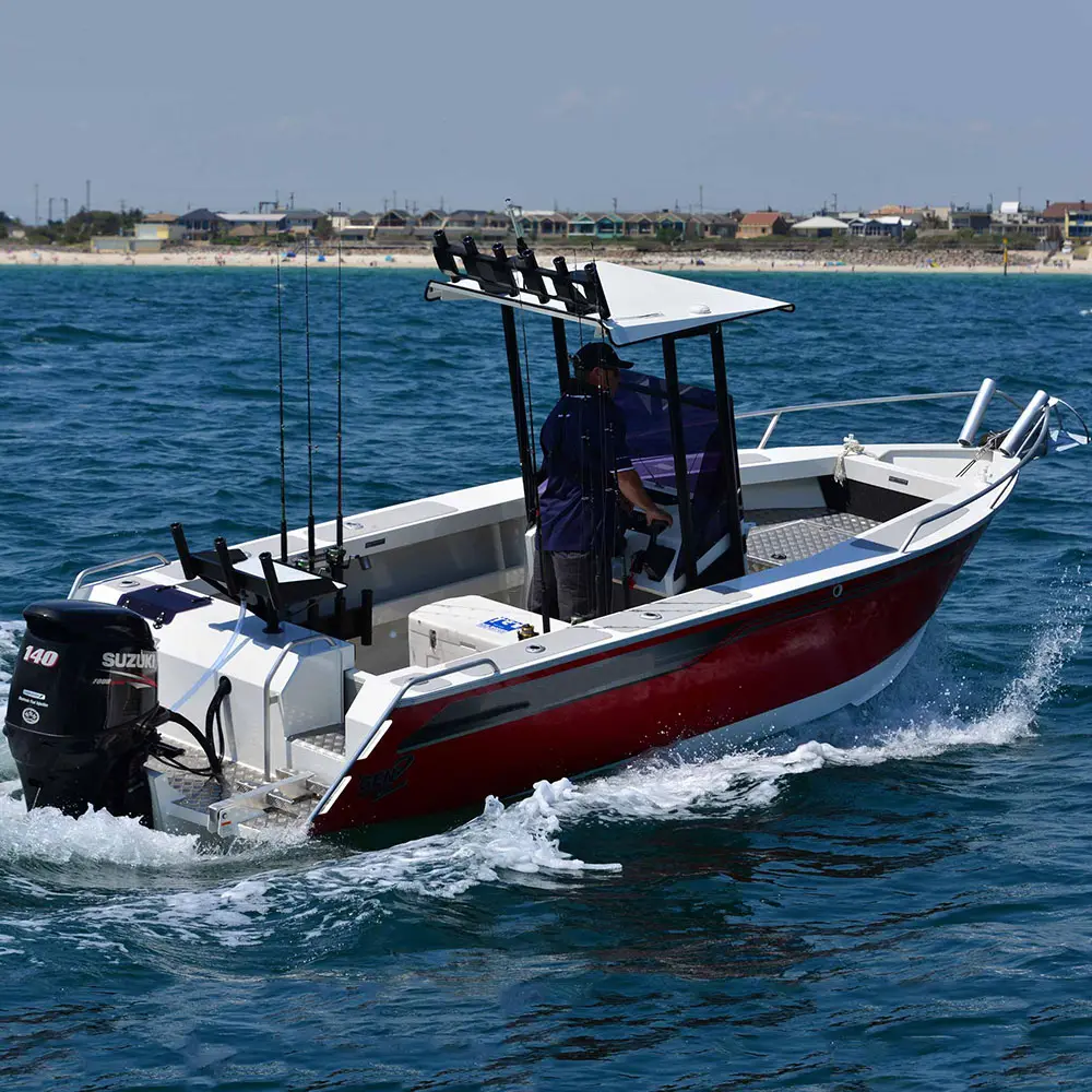 Kinocean kapal fungsi nyaman, perahu dengan mesin luar, paduan aluminium sepenuhnya las kustom, mewah, 2023