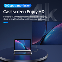 Kabel Usb C PD 100W 20V 5A, produsen kabel Android mendukung 4K Audio Video 20Gb kecepatan Transfer Usb 3.2 Gen2 untuk ponsel