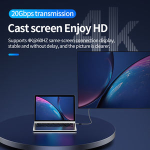 Cable Usb C PD 100W 20V 5A Soporte 4K Audio Video <span class=keywords><strong>20Gb</strong></span> Velocidad de transferencia Usb 3,2 Gen2 para teléfono móvil Cable Android Fabricantes - Product Image 6