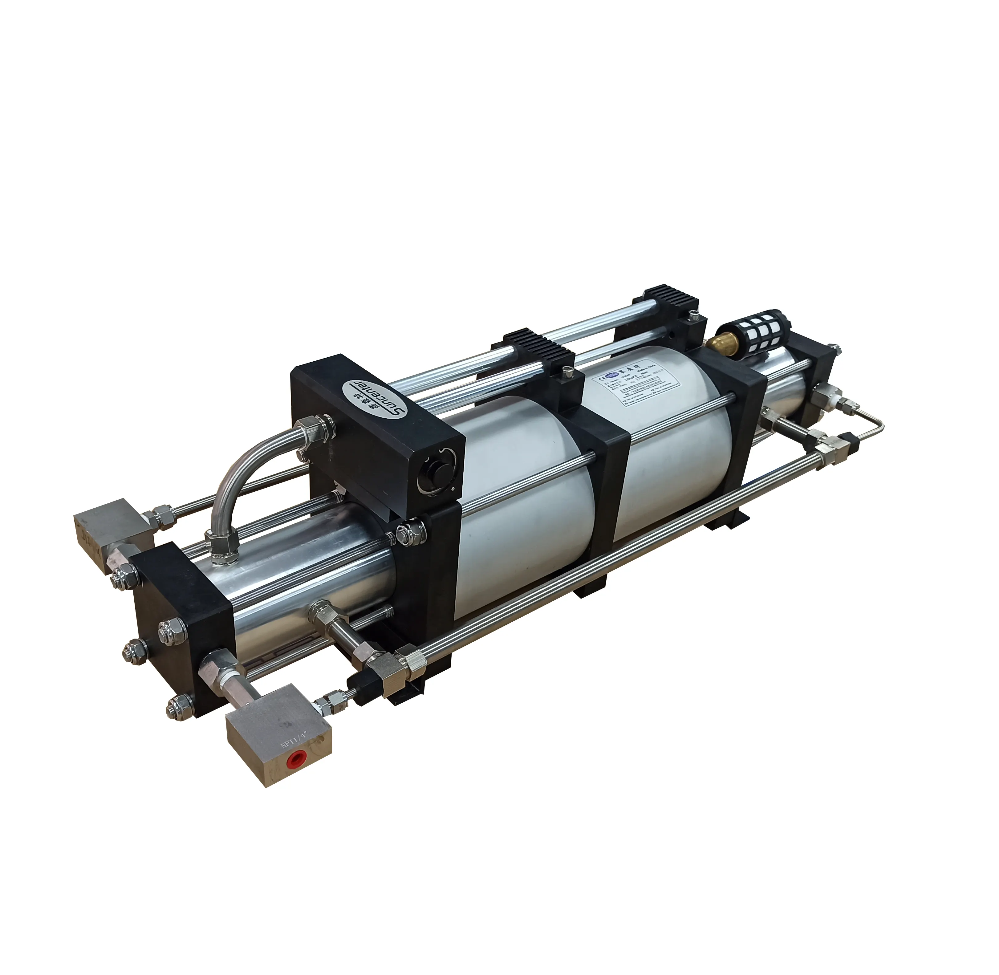 Popular High Outlet Pressure CO2/N2/O2/N2O/CH4/H2 Gas Booster for Filling Customised Portable Booster Pump