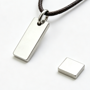 Plaques de nom gravées en acier inoxydable brossé sur mesure, étiquettes métalliques vierges pour meubles, portes en bois, armoires - Product Image 2