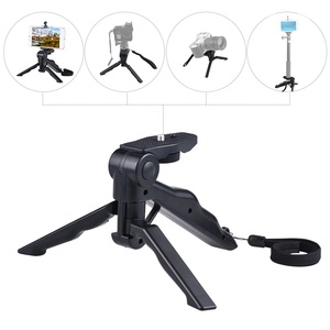Empuñadura de pistola portátil 2 en 1 <span class=keywords><strong>Mini</strong></span> trípode 360 Clip giratorio Marco DE MESA DE TELÉFONO MÓVIL Mango giratorio Accesorios de estudio fotográfico - Product Image 4