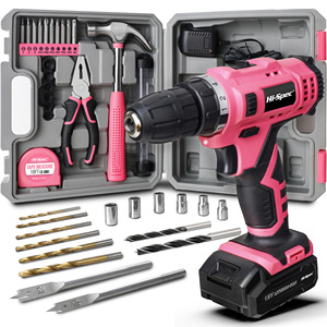 Cordless Drill 12V Lithium Ion Variable Speed Reversible 50Nm Torque With Accessories And <b>Tool</b> Box - Product Image 1