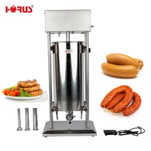 Horus Electric 32 lb/15L Wurst Stuffer Maker 2-Gang-Fleischfüller aus rostfreiem Stahl