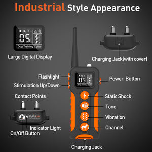 Collar de Adiestramiento para Perros Antiladridos con Control Remoto Eléctrico, Impermeable IP67, Ecológico y de Plástico - Product Image 6