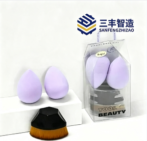 2 + 1 ชุดแปรงแต่งหน้าแบบผสมผสานฟองน้ำและแปรงปัดแป้ง - Product Image 5