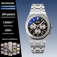 Elegante Reloj de Pulsera SKMEI 9296 con Múltiples Esferas para Hombre Moderno, Admite Logotipo Personalizado, Ideal para Fiestas, Banquetes y Uso Diario