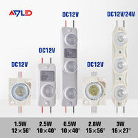Module LED étanche et écoénergétique pour éclairage périphérique, DC12V SMD 3030 2W, indice IP65, garantie 5 ans, 3000K/4000K/6500K, lot de 20 pièces