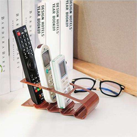 Support de Rangement de Bureau en Plastique à 4 Emplacements pour Télécommandes TV/Climatisation – Organisateur Multifonctionnel pour la Maison – Vente en Gros