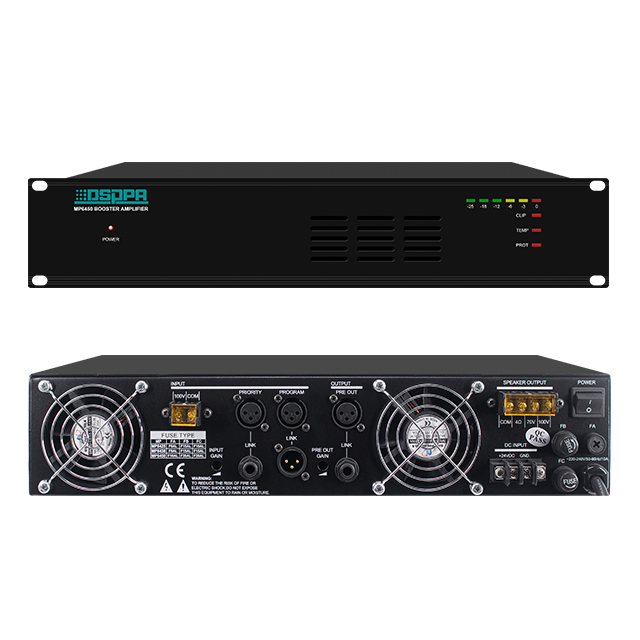 70v 100v 4ohm DC24V 500W Karaoke Stereo Hifi Power Amplifier