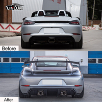 Kit de carrosserie en fibre de carbone aile de coffre arrière 16-23 982 pare-chocs avant mise à niveau vers GT4RS kits de carrosserie complets pour Porsche 718 Cayman Boxster