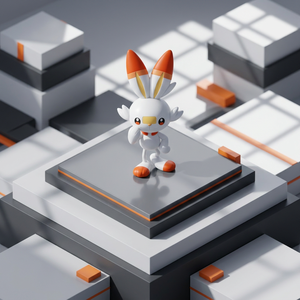 Kit de Modélisme en Plastique Bandai Pokémon AB0006 Quick!! Figurine sur le thème des animaux Scorbunny, jouet de collection facile à assembler - Product Image 3