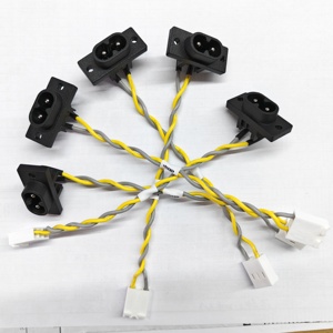 Kabel Harness Soket Antarmuka Daya AC Berinsulasi PTFE Khusus dengan Desain Dua Lubang/Tiga Lubang Konektor JST PH Berperingkat IP66 - Product Image 2