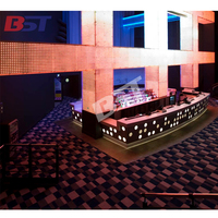 Comptoir de bar lumineux à LED de haute qualité, design intérieur complet et élégant pour discothèque, hôtel, centre commercial, salle de sport, résistant aux rayures