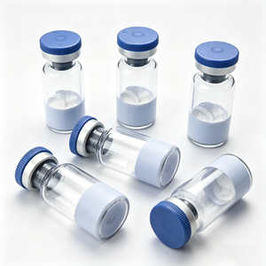 Poudre de Matière Première Cosmétique Lyophilisée Bleue GHK-Cu, Peptide de Cuivre Bleu, Disponible en OEM pour Soins de la Peau, Vente Directe Usine - Product Image 2