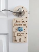 Boîte à dents de la Fée des Dents en bois écologique pour bébés et enfants