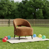 Fauteuil inclinable contemporain en cuir marron avec accoudoirs pour restaurants et cafés, mobilier de salon moderne réglable, garantie 3 ans