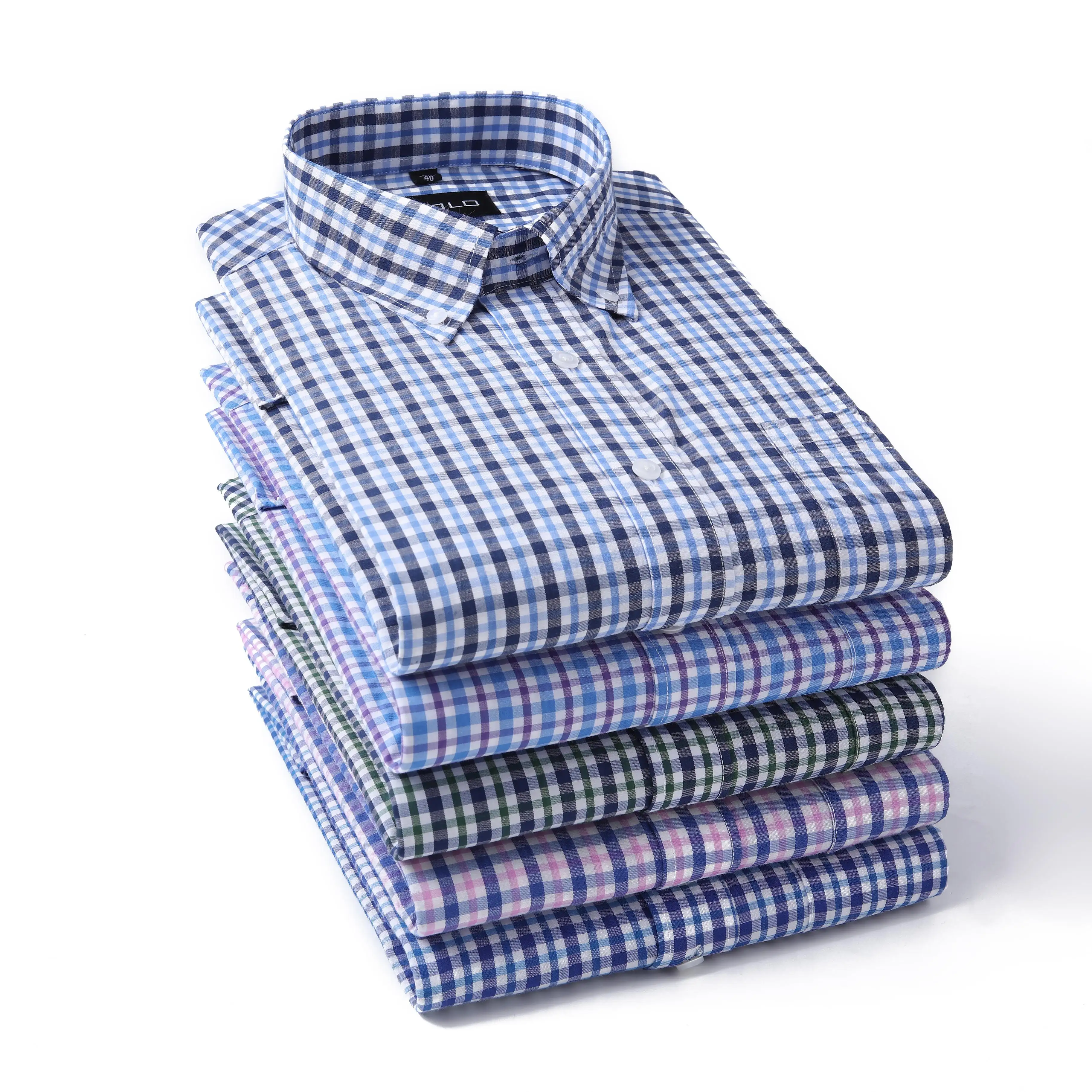 wholesale latest design cotton long sleeve formal dress shirt custom slim fit casual shirt for men