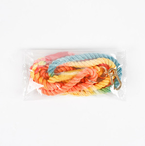 Conjunto de Collar y correa de algodón para mascotas, Correa colorida y a la moda para perros travieso - Product Image 5