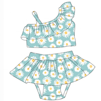 Maillots de bain pour filles d'été, tissu respirant à séchage rapide, maillots de bain deux pièces à volants