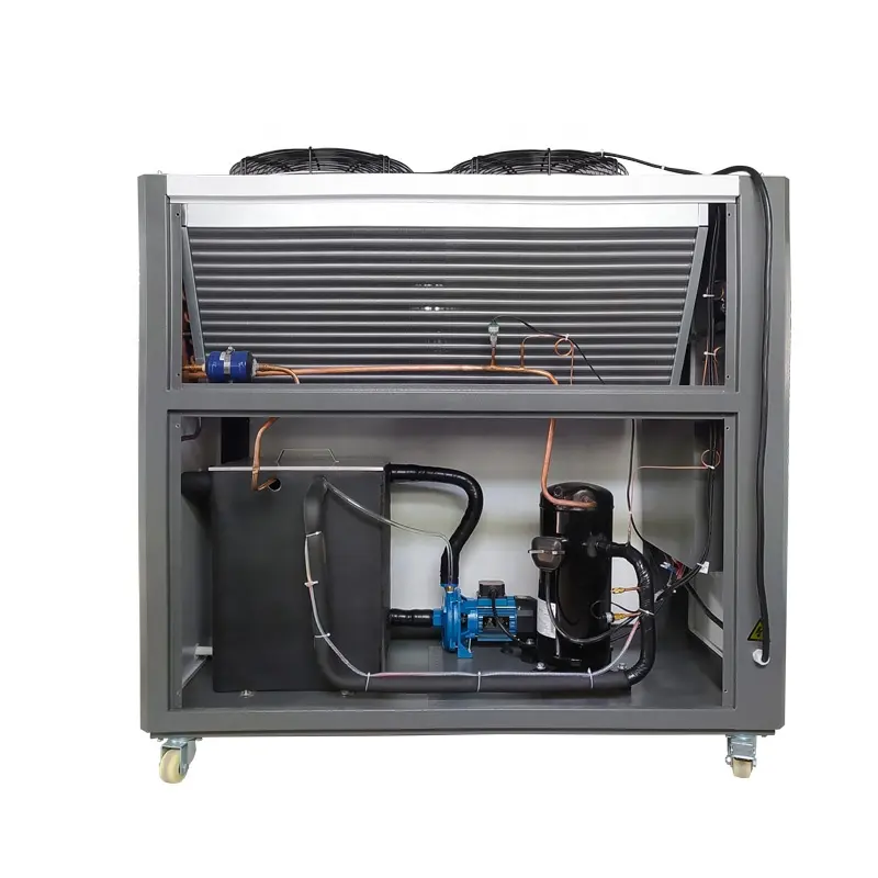 Refrigerador de água do rolo da longa vida Refrigerador de ar do parafuso Bomba de calor com baixo consumo Refrigerador industrial do parafuso refrigerado água