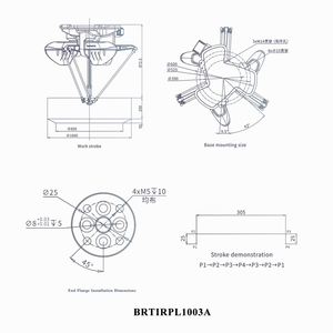 Offre Spéciale – Neuf – Bras Robotisé Industriel 4 Axes BRTIRPL1003A – Charge Utile 3kg – Moteur de Transfert pour Main Robotique Araignée de Tri pour Diverses Applications - Product Image 3