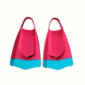 Aletas Cortas de Silicona Personalizadas para Adultos y Niños, Ayuda de Flotación para el Aprendizaje de Buceo y Natación, Aletas de Pata de Pato - Product Image 3