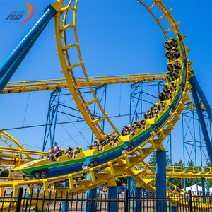<span class=keywords><strong>Prix</strong></span> d'usine – Manèges de parc d'attractions excitants, équipement de parc à thème, jeu émotionnant pour adultes, grande montagnes russes à boucle en spirale à vendre - Product Image 2