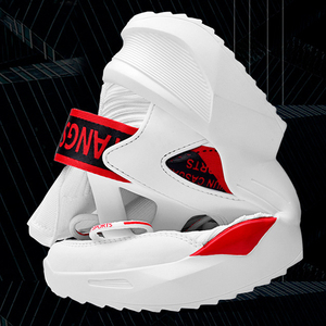 Chaussures de sport tendance pour hommes, chaussures de <span class=keywords><strong>basket</strong></span>-ball respirantes en maille tricotée à tige haute, baskets décontractées pour la course à pied, chaussures de marche tendance - Product Image 5