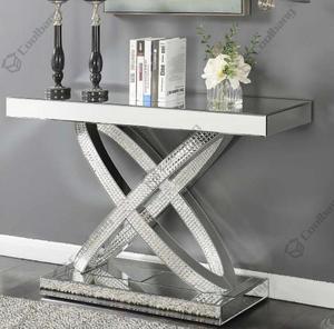 Tavolo Console Decorativo a Specchio Argentato a Forma di X, Vendita Calda - Product Image 1