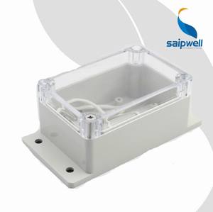 Saipwell Couvercle Transparent 100*68*50 Boîte Étanche avec Bride SP-F4-2TR Boîte De Jonction IP66 - Product Image 1