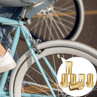 Adaptateur de valve Presta vers Schrader en laiton pour pompe à vélo standard ou compresseur d'air