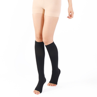 Chaussettes de compression Compports S-7XL grande taille, sans orteils, pour la circulation, la récupération des mollets et les varices, compression graduelle 15-20mmHg 20-30mmHg