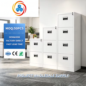 Vente flash : Armoire de classement en acier à 4 tiroirs, armoire de classement verticale, armoire métallique à 4 tiroirs - Product Image 1