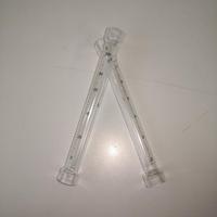 Tuyau en verre borosilicate avec débitmètre à échelle, utilisation de type conique, extrémités évasées spéciales, tube en verre