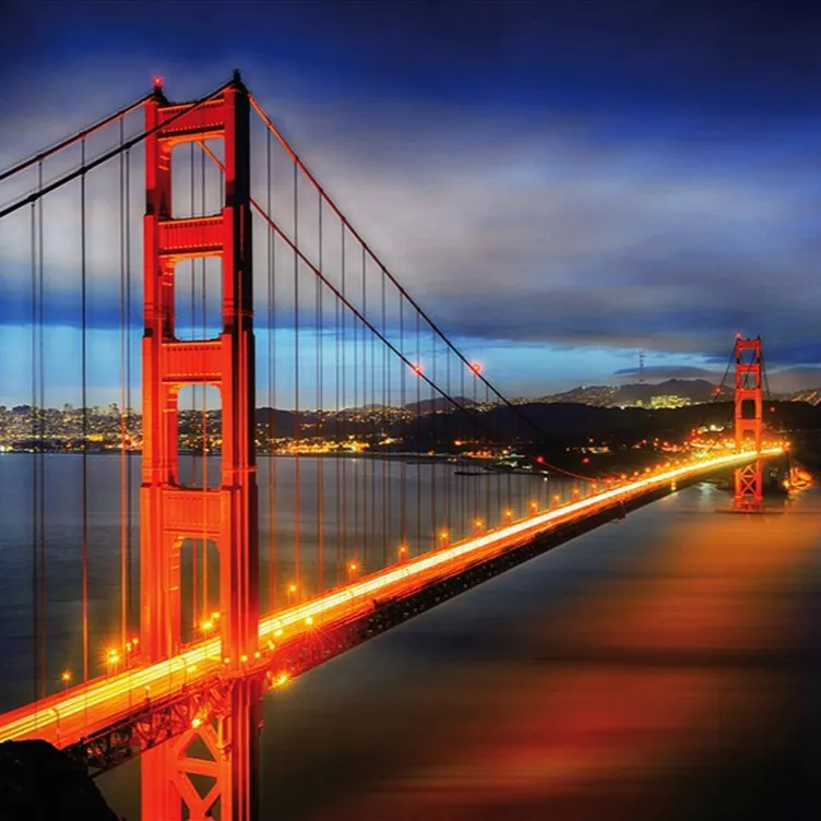 CHENISTORY गोल्डन गेट ब्रिज सैन फ्रांसिस्को संयुक्त राज्य अमेरिका हीरा कला पेंटिंग किट हीरा पेंटिंग