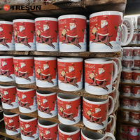 Tasses Mugs en Céramique Personnalisables par Sublimation, 11 oz, avec Intérieur et Extérieur Colorés Assortis, pour Thé, Lait ou Café, Logo et Design Personnalisés