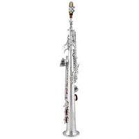 Professional Woodwind Instrument Silver Plated Straight Soprano Saxophone