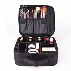 Trousse de <span class=keywords><strong>Maquillage</strong></span> Professionnelle en Polyester pour <span class=keywords><strong>Femme</strong></span>, Coffret Cadeau Complet de Kit de <span class=keywords><strong>Maquillage</strong></span> avec Fermeture Éclair - Product Image 4