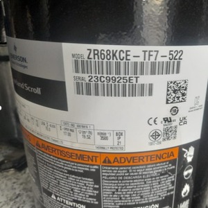 คอมเพรสเซอร์ทำความเย็น HYZL รุ่น ZR48K3E-PFV-522 208-230V 60Hz สำหรับเครื่องปรับอากาศและห้องเย็น - Product Image 3