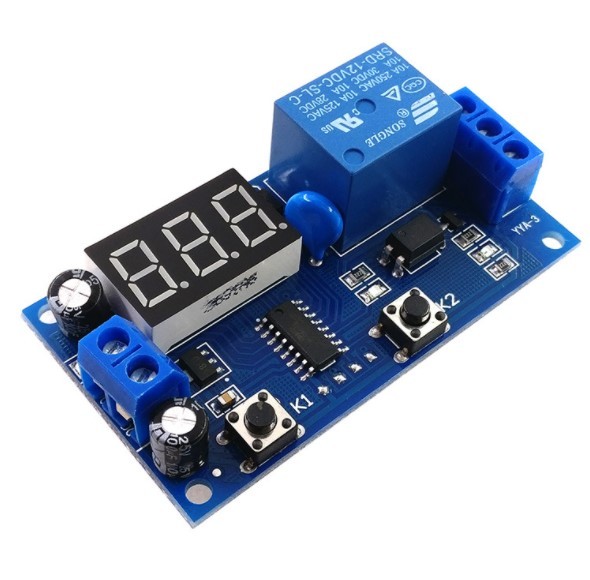 Time-controlled switch intermittent infinite loop countdown switch controller timing relay module 12V
