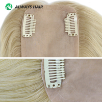 8x13 cm Blonde 613 Soie Top All Over Hair Topper pour Femmes Cheveux Humains