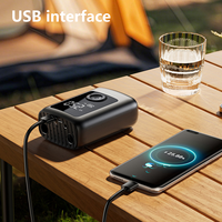 Compresseur d'Air Gonfleur de Pneus Électrique Portable 4000 mAh pour Voiture, Vélo, Moto