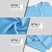 T-shirt d'été tricoté respirant à col en V et manches courtes pour homme, couleur unie, coupe ample, modèle transfrontalier