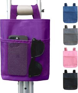 Free sample Lightweight Crutch Hanging Pouch Broken Leg <b>Medical</b> Storage Tote Forearm Crutch <b>Bag</b> with 2 Pockets - Product Image 1