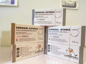 Precio competitivo, suturas quirúrgicas, suturas veterinarias recubiertas PGA/PDO absorbible/seda/nylon/catgut/PGLA/<span class=keywords><strong>PDS</strong></span> - Product Image 3