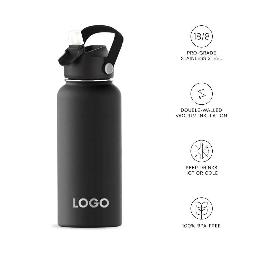New Patented Double Wall 304 Stainless Steel Vacuum Water Bottle 12oz 18oz 25OZ 32OZ 40OZ