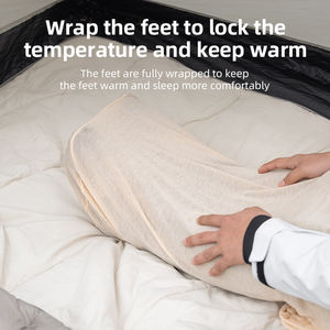 Quunature léger unisexe confort doublure doux Polyester momie drap <span class=keywords><strong>de</strong></span> lit pour Camping voyage et randonnée <span class=keywords><strong>sac</strong></span> <span class=keywords><strong>de</strong></span> <span class=keywords><strong>couchage</strong></span> doublure - Product Image 3