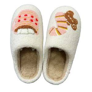 Nuevas zapatillas de algodón de <span class=keywords><strong>la</strong></span> serie de Navidad para interiores de primavera y otoño invierno, zapatos planos antideslizantes y olorosos para parejas, zapatos suaves - Product Image 3